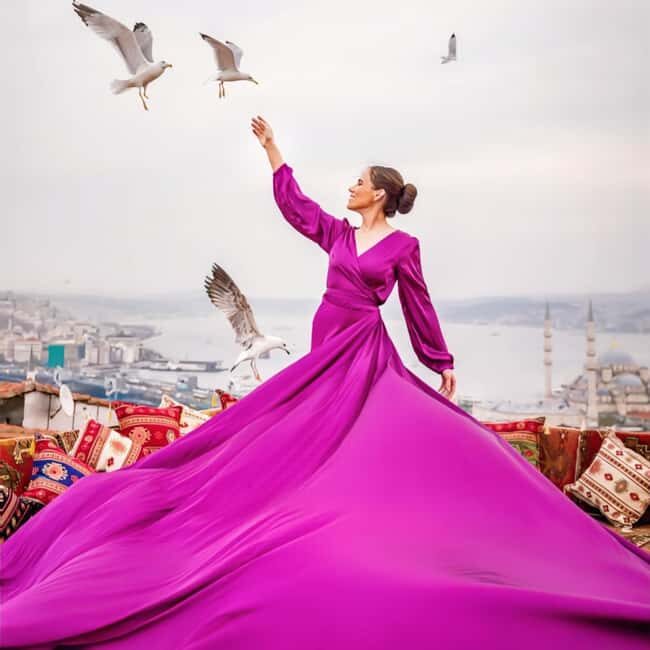 Istanbul: Flying Dress Photoshoot at Rooftop Terrace - The Photos: Quality and Delivery