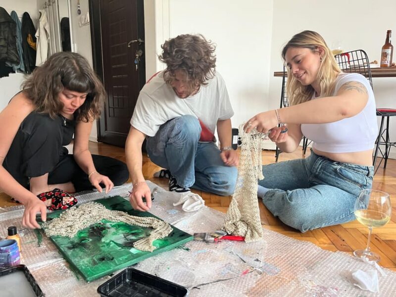 Istanbul: Wine and Paint Workshop with Turkish Fabrics - What’s Included and What You Should Expect