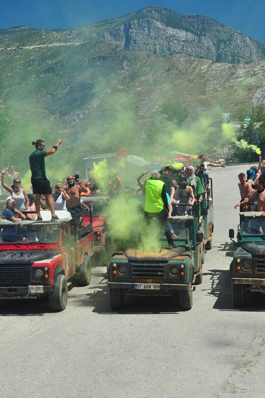 Jeep Safari-Lunch-Boat-Canyon-Waterfall-Foam,Water Party - Key Points