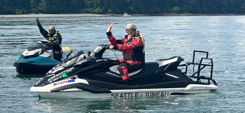 Juneau: 3-hour jet ski glacier view and whale watch - Key Points
