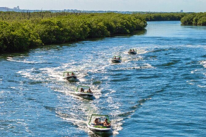 Jungle Tour adventure Cancun Speed Boat Through Mangrove - The Speed Boost and Return