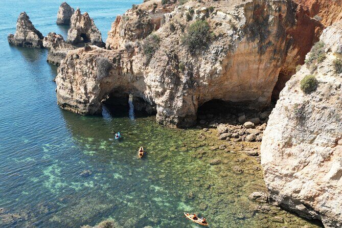 Kayak Cave and Cliff Tour - Alvor and Portimão - Key Points