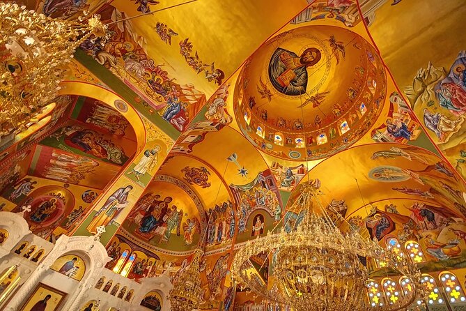 Kefalonia Island Bus Tour- Wine Tasting, Melissani & Fiscardo - Stop 2: Agios Gerasimos Monastery in the Omala Valley