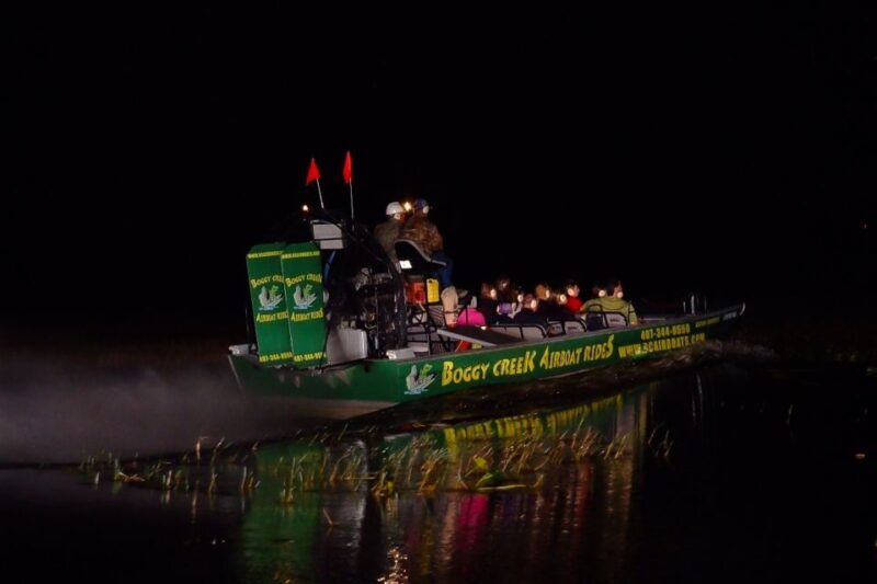 Kissimmee: Boggy Creek Airboats Adventures Night Tour Ticket - Key Points