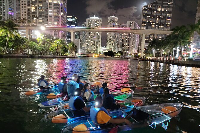 L.E.D. Light Kayak Miami City Lights - An Introduction to Miami’s Nighttime Waterway Adventure