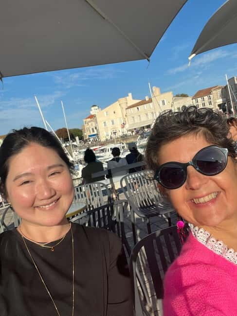 La Flotte : French lesson in a café and guided tour. - Key Points