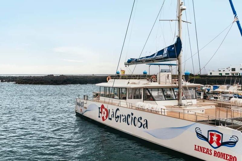 La Graciosa: Island Cruise with Lunch and Water Activities - The catamaran portion starts with a mojito and real crew energy