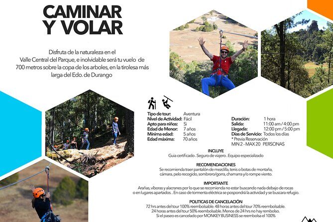 La Pirámide Park / WALK AND FLY (Zipline) - What to Expect at La Pirámide’s Walk and Fly Zipline