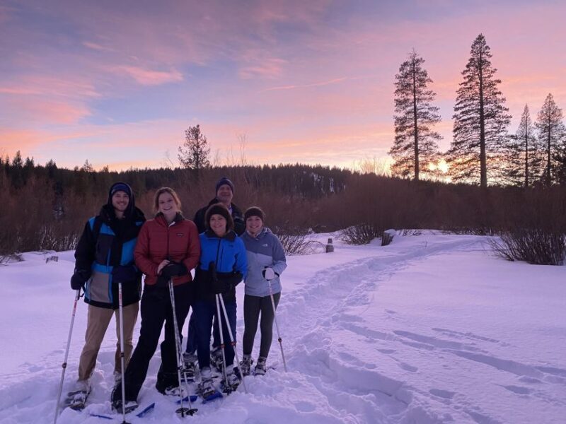 Lake Tahoe: Sunset Snowshoe Trek with Hot Drinks and Snacks - What the Experience Is Like