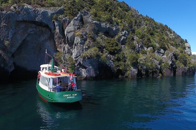 Lake Taup Mori Rock Carvings Scenic Cruise aboard Ernest Kemp - Food, Drinks, & Comfort Onboard