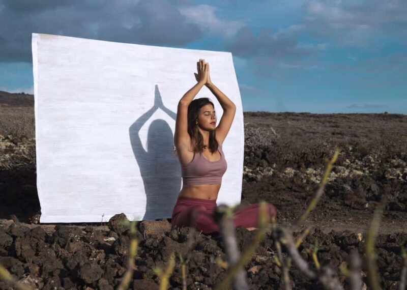Lanzarote: Outdoor Yoga Class with Headphones - Key Points