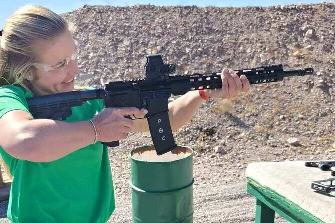 Las Vegas Outdoor Shooting with Full-Auto & Expert Instructor - Duration and Group Size