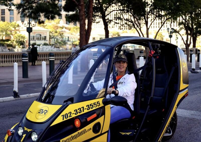 Las Vegas: Self-Drive Strip Tour in an Electric EVR car - What You Can Expect from the Electric Vegas Strip Tour