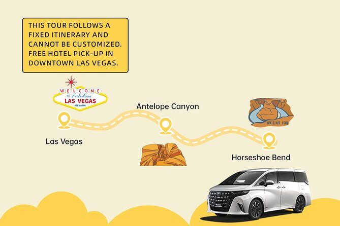 Las Vegas Two Day Trip Horseshoe or BendHoover Dam - Key Points