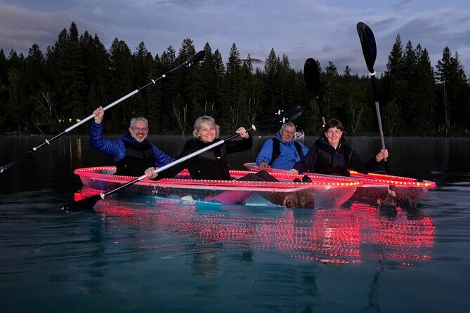 LED Illuminated Sunset Clear Kayak Tour //Kalispell, MT// - A Friendly Look at the LED Illuminated Sunset Clear Kayak Tour in Montana
