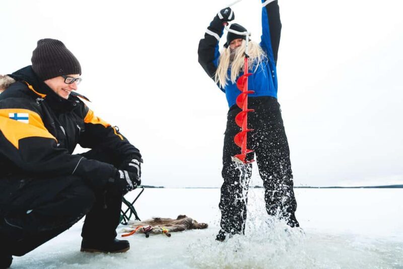 Levi: A fun Ice Fishing Experience in Levi, 3 HOURS - Whats Included