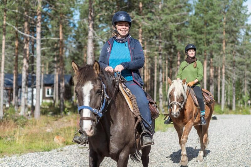 Levi: Evening Horseback Ride with Northern Lights - Horses and Safety