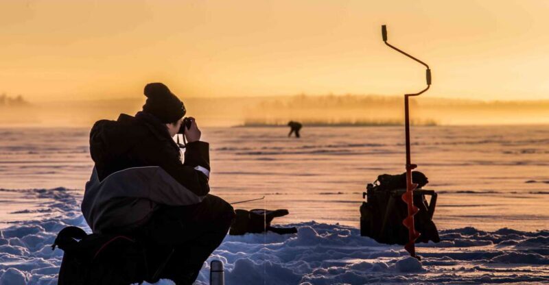 Levi: Ice Fishing on a Frozen Lake - Learning the Art of Ice Fishing