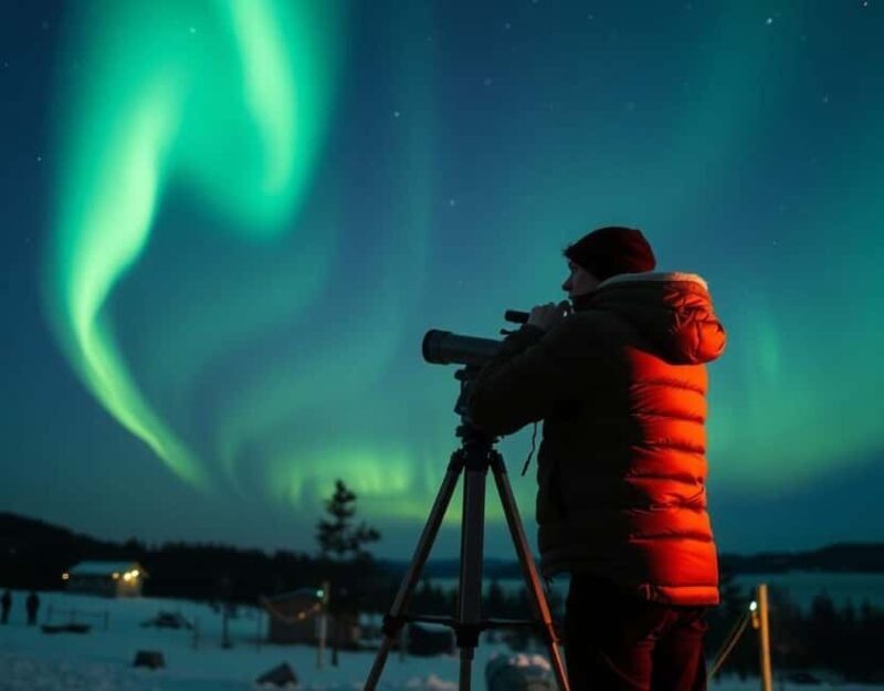 Levi: Northern Lights Magic and Stargazing by Telescope - The Arctic Night Begins