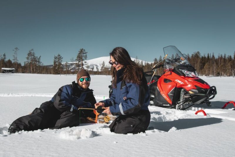 Levi: Snowmobile Safari with Ice Fishing and Outdoor Lunch - Levi: Snowmobile Safari with Ice Fishing and Outdoor Lunch — A Genuine Arctic Adventure