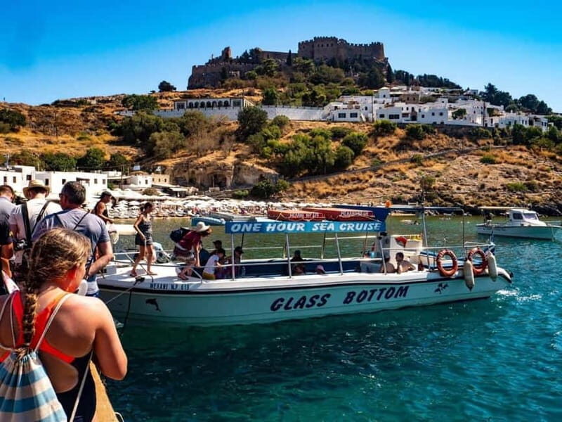 Lindos: 3 Hour Glass Bottom Boat Tour with Snorkelling - The Sum Up