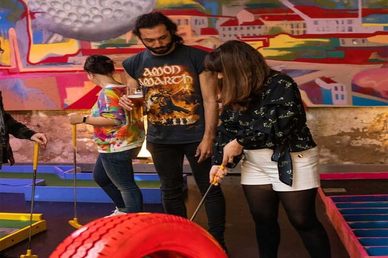 Lisbon: 18-Hole Indoor Minigolf Ticket with Bar Area - Pricing and Value