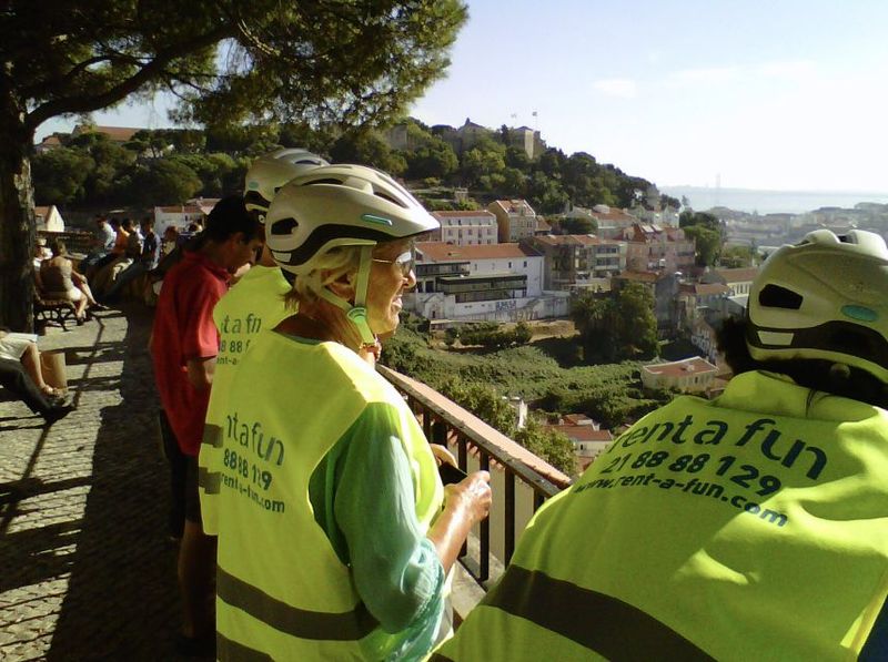 Lisbon: 7 Hills Half-Day Electric Bike Tour - Chão do Loureiro terrace: a quick change from streets to panoramas