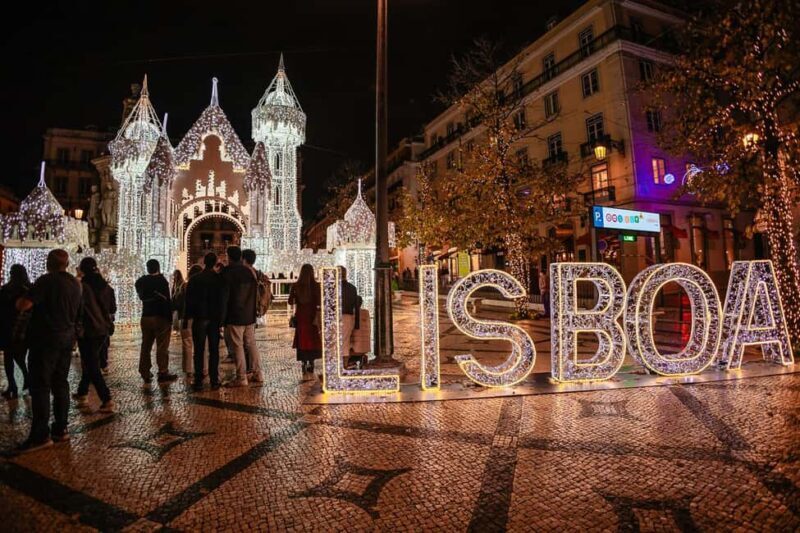 Lisbon: Christmas Lights Private & Flexible Walking Tour - The Route and Highlights: What You’ll See