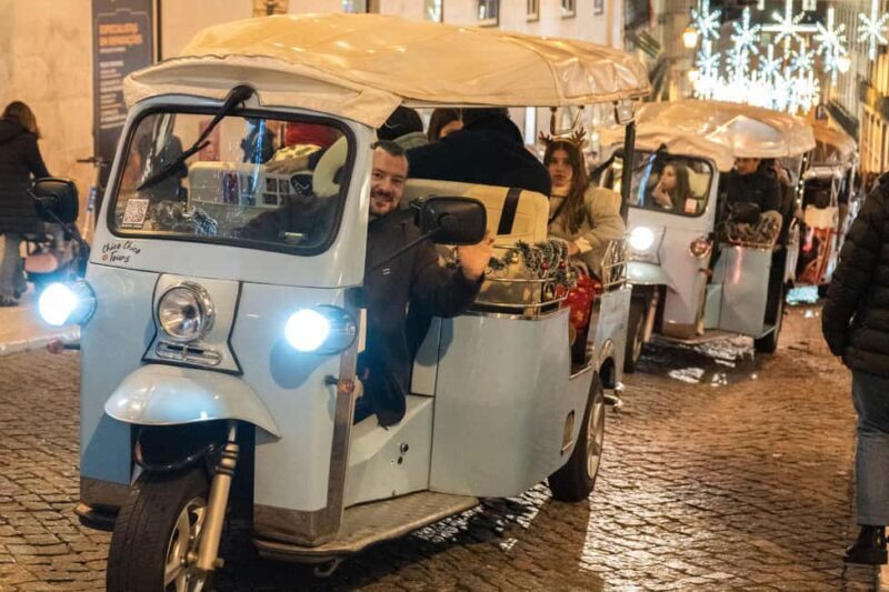 Lisbon: Christmas Lights Tuk-Tuk Tour with Local Guide - The Experience in Detail