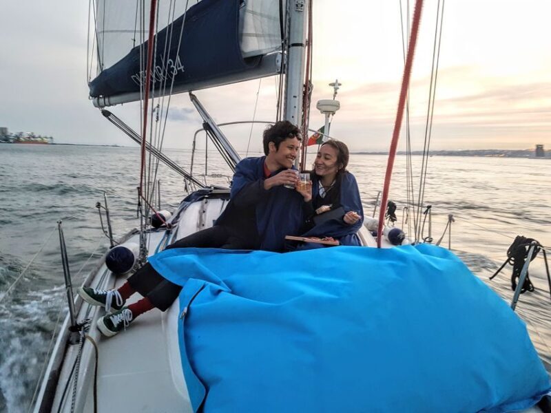 Lisbon: City Skyline Sailboat Cruise with Drink and Snacks - Key Points