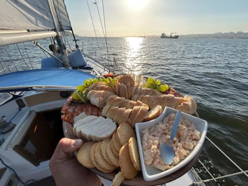 Lisbon: Private Sunset Sail for Two with Wine & Snacks - The Sum Up