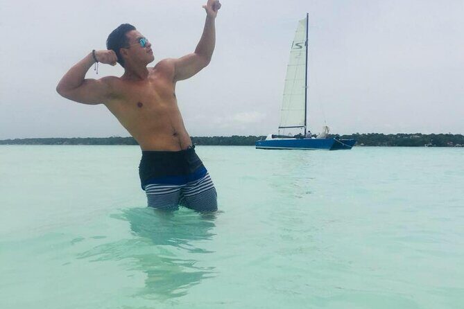 Live the best adventure in Bacalar lagoon in a comfortable Pontoon from Tulum - The Sum Up