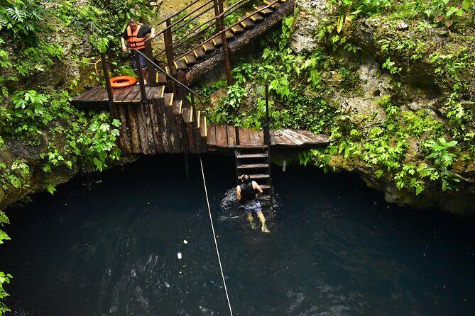 Live this extreme adventure tour. Jungle zip line with ATV and cenote swim. - The Sum Up