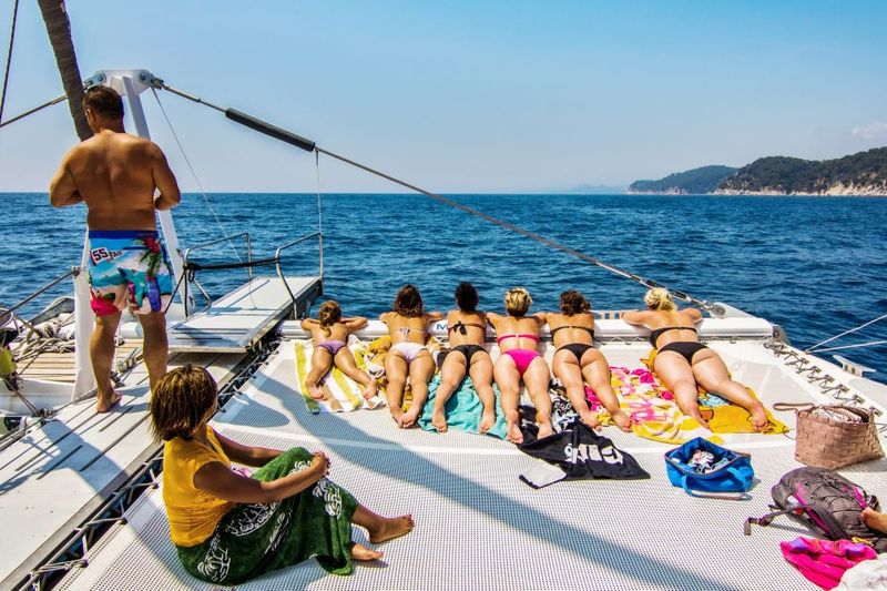 Lloret de Mar: Catamaran Sailing Cruise with BBQ and Drinks - Included drinks: beer and sangria, plus soda and water