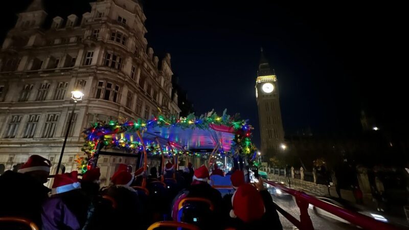 London: Christmas Lights Sightseeing Open-Top Bus Tour - Key Points