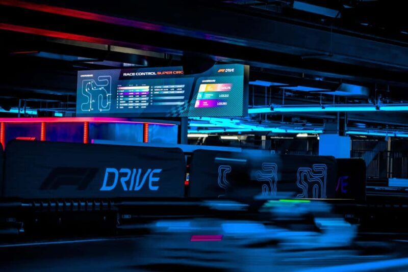 London: F1® DRIVE - The Official F1® Karting Experience - Food, Drinks, and Atmosphere