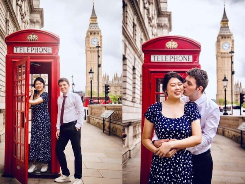 London: Private Couples Photography Session with Landmarks - Price and Value