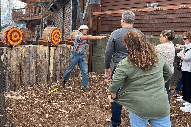 Lumberjack Show and Axe Throw Challenge - A Closer Look at the Lumberjack Show and Axe Throw Challenge