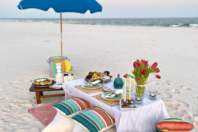 Luxury Beach Picnic on the Gulf - A Relaxed, Luxurious Beach Picnic on Orange Beach