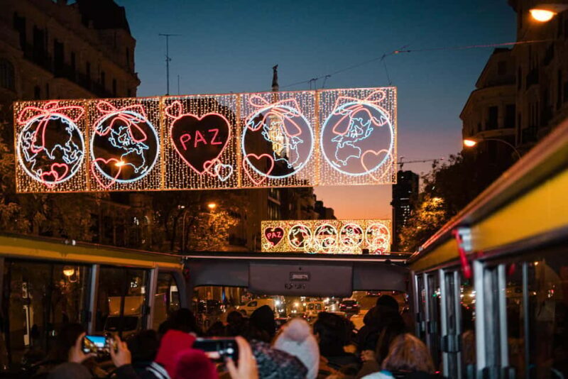 Madrid: Open-Top Double-Decker Christmas Bus Tour with Guide - FAQs