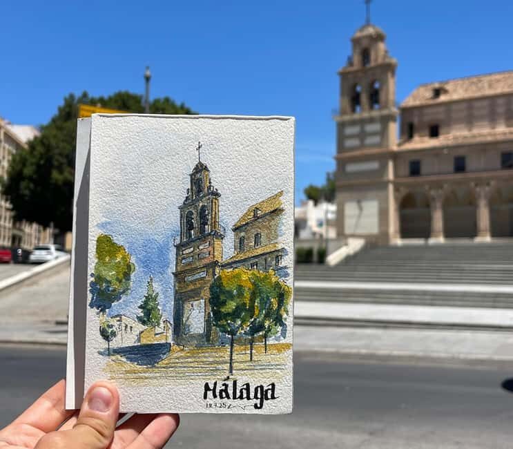 Málaga: Watercolor Drawing Tour and Workshop - Key Points