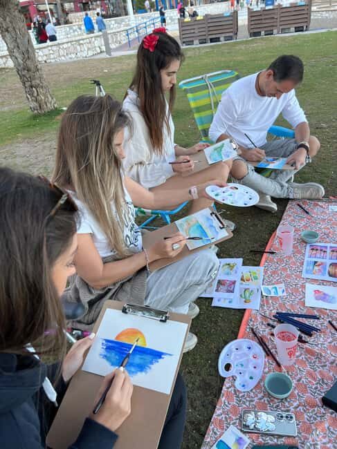Málaga: Watercolor Workshop by the beach - Key Points