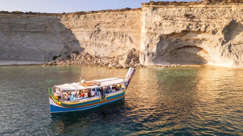 Malta: Sunset Boat Tour to St. Peters Pool and South Coast - Key Points