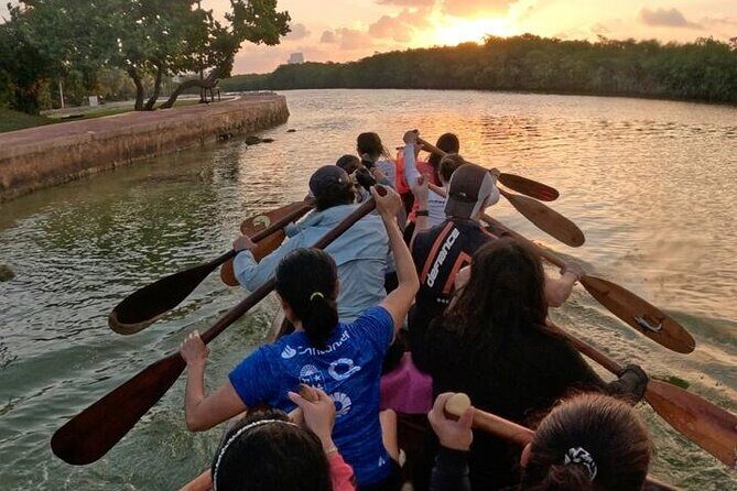 Mangrove Canoe Route at Sunset between Sacred Ecosystems - Key Points