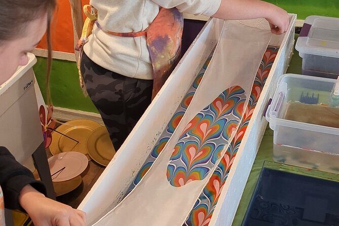 Marbled Silk Scarf, Trucker Hat, Sketchbook or 4 Pieces of Paper - The Experience: What Travelers Are Saying