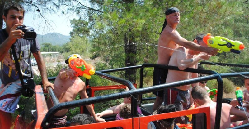 Marmaris Jeep Safari Water Fight, Colour and Foam Party - The Pros and Cons