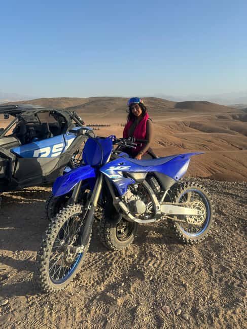 Marrakech Agafay Desert Private Excursion by Moto Cross or Raptor 700 - The Practical Details