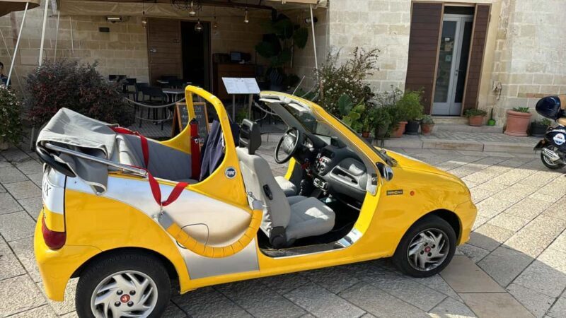 Matera: Relaxing tour of the Sassi with a Fiat 600 Cabriolet - Key Points