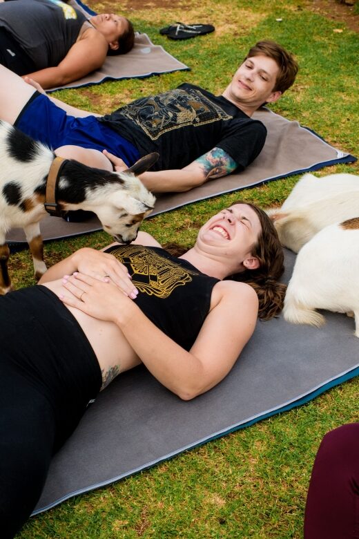 Maui Goat Yoga with Miniature Goats - The View and Location