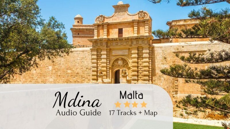 Mdina Audio Tour with Map and Directions - Key Points